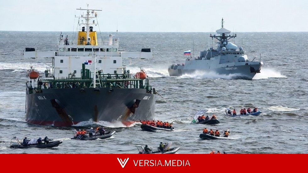 فرقاطة روسية تطرد سفينة ألمانية بعيدا عن ناقلة نفط في بحر البلطيق