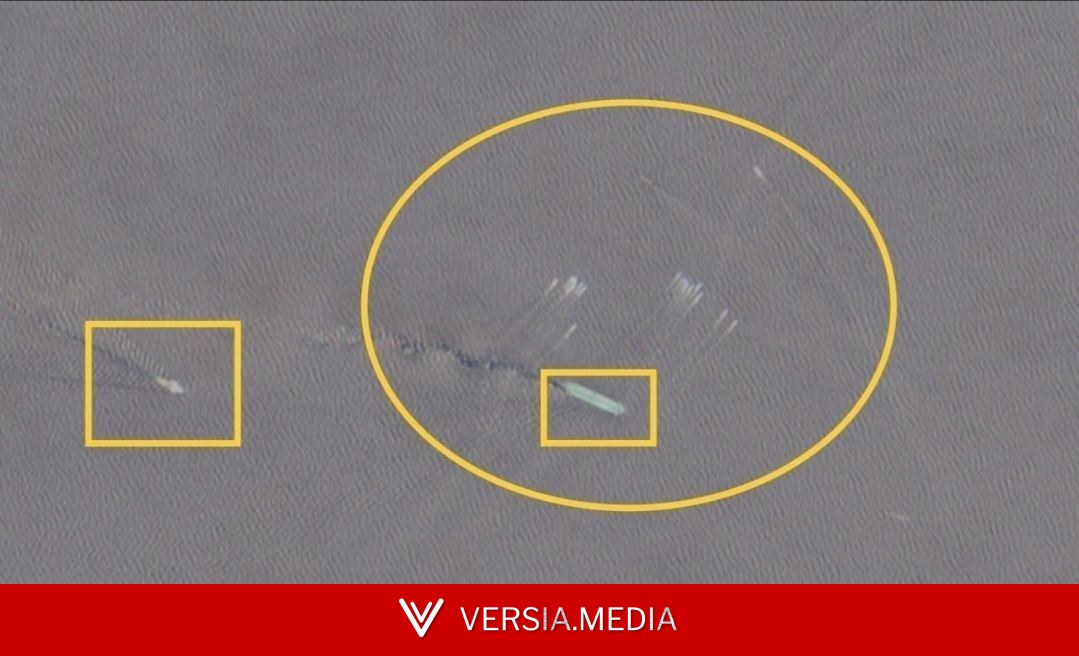 رغم التغطية الجوية الأمريكية.. تفاصيل استهداف سفينيتن تجاريتين في مضيق هرمز (صور)